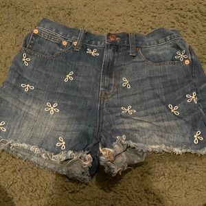 Madewell Floral Embroidered Shorts